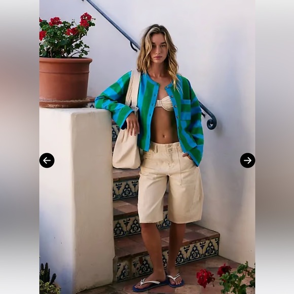 - NWT Free People Rapids Top in blue combo - Picture 3 of 5